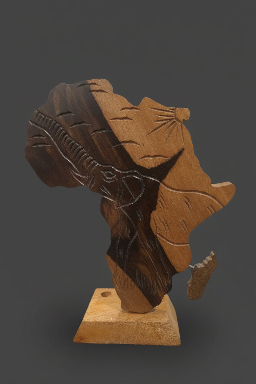 Africa Statue Pen Holder