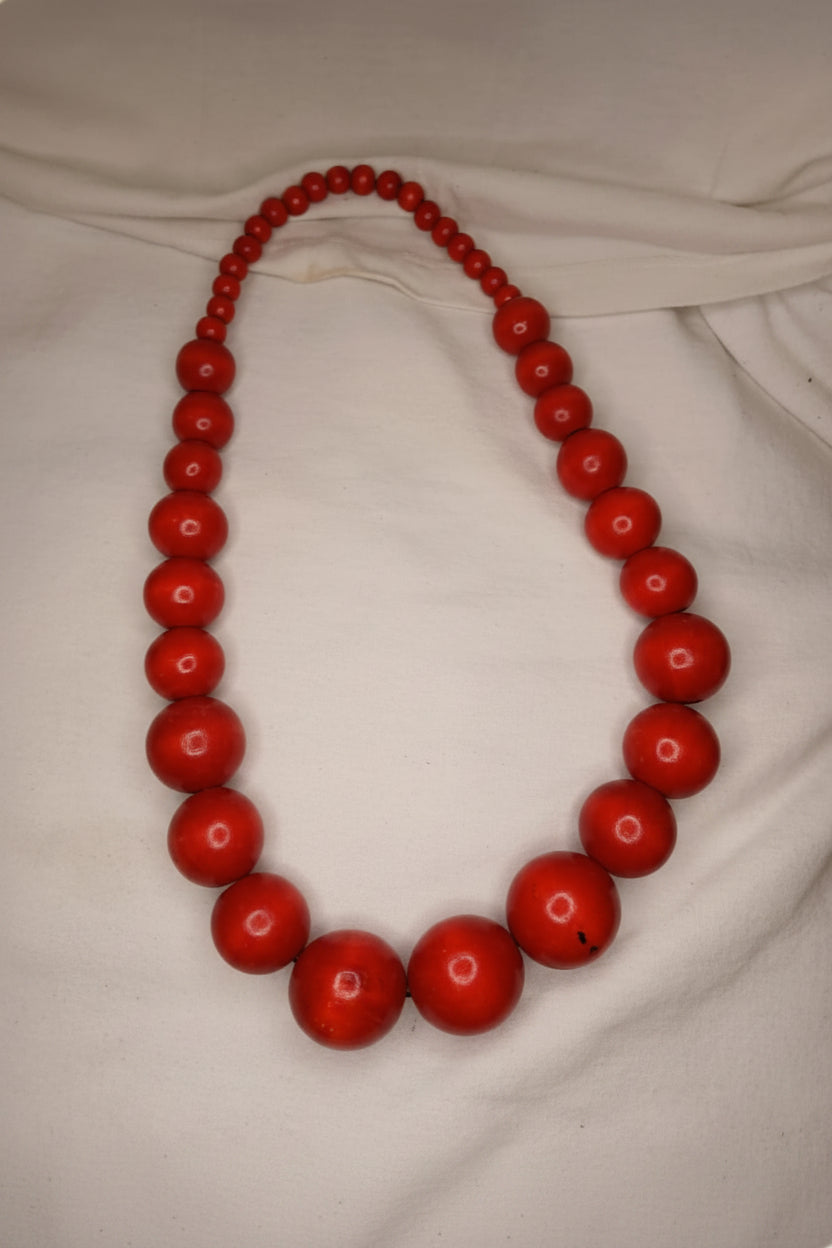 Wooden Beaded African Necklace